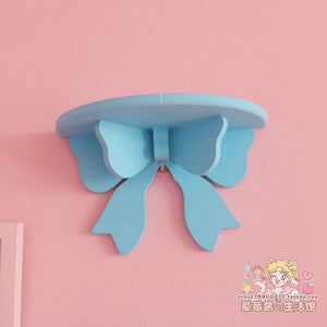 Cute Butterfly Wooden Decorative Wall Shelf Storage Rack Organization for Kid Room DIY Wall Decoration Holder Home Decor