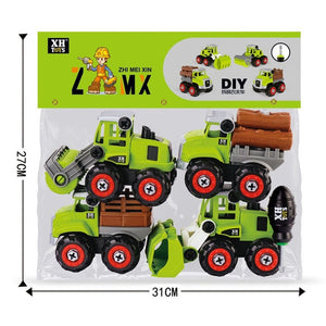 Nut Disassembly Loading Unloading Engineering Truck Excavator Bulldozer Child Screw Boy Creative Tool Education Toy Car Model
