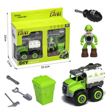 Load image into Gallery viewer, Nut Disassembly Loading Unloading Engineering Truck Excavator Bulldozer Child Screw Boy Creative Tool Education Toy Car Model
