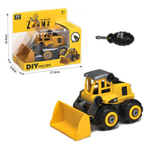 Load image into Gallery viewer, Nut Disassembly Loading Unloading Engineering Truck Excavator Bulldozer Child Screw Boy Creative Tool Education Toy Car Model
