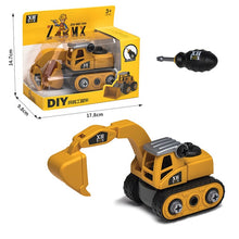Load image into Gallery viewer, Nut Disassembly Loading Unloading Engineering Truck Excavator Bulldozer Child Screw Boy Creative Tool Education Toy Car Model

