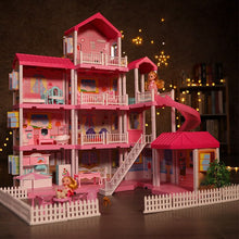 Load image into Gallery viewer, Play House Toys Model Princess Castle Set Dollhouse Model Villa House Children Birthday Gift
