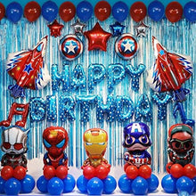Load image into Gallery viewer, Hot 1 Sets Avengers  Foil Balloon Superhero Helium Kids Toys Spiderman Captain America Balloon Child Birthday Party Supplies
