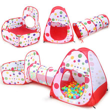 Load image into Gallery viewer, 3 Pcs/Set Portable Children&#39;s Pool Baby Playpen Camping Tents Children Ball Pit Ball Pool with Crawling Tunnel Baby Playground

