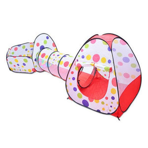 3 Pcs/Set Portable Children's Pool Baby Playpen Camping Tents Children Ball Pit Ball Pool with Crawling Tunnel Baby Playground