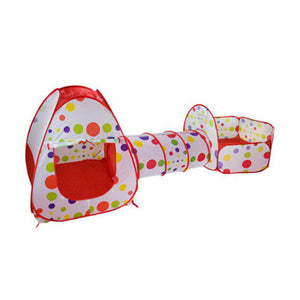 3 Pcs/Set Portable Children's Pool Baby Playpen Camping Tents Children Ball Pit Ball Pool with Crawling Tunnel Baby Playground